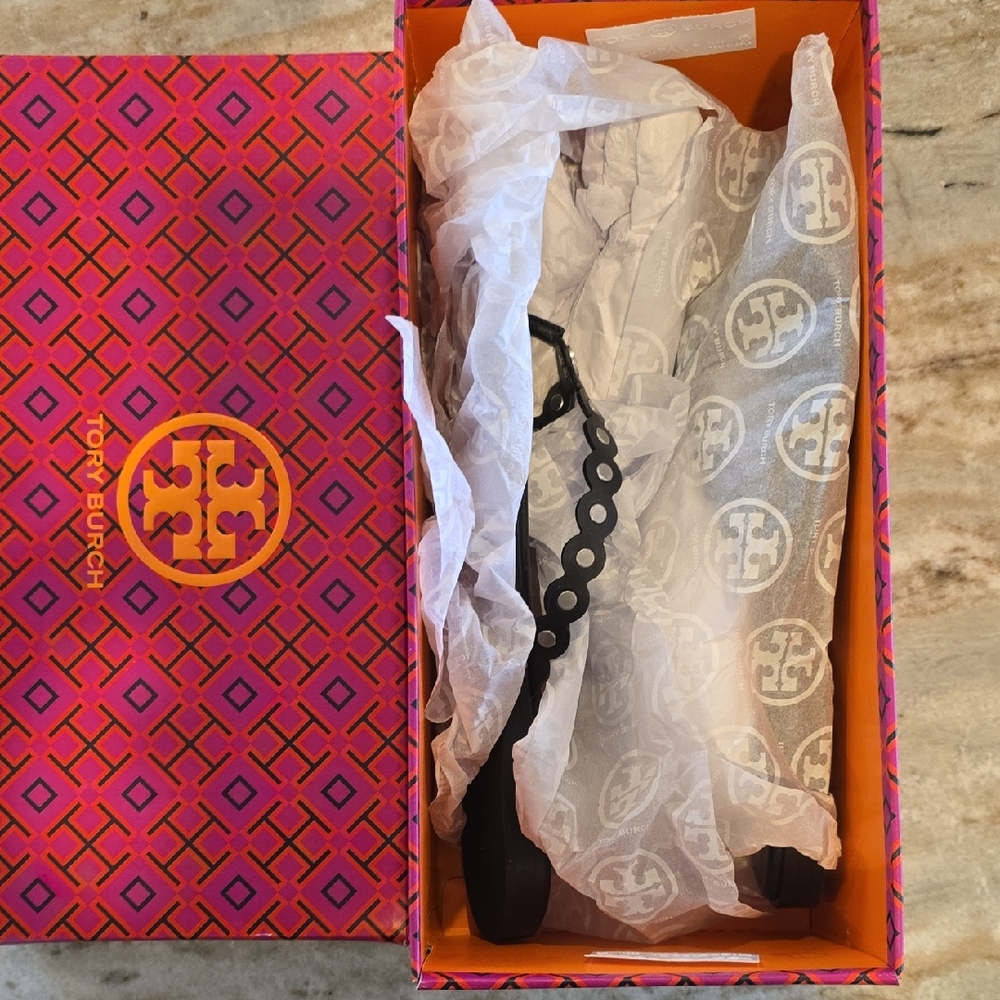 Tory Burch Black Thong Sandals
